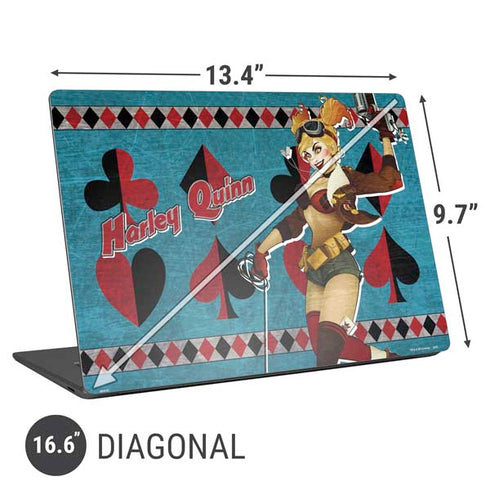 DC Comics Bombshells Harley Quinn Universal Laptop 16.6in (13.4 x 9.7in) Skin